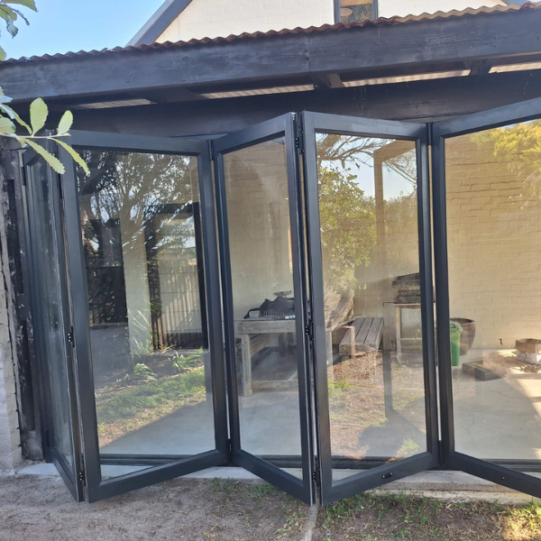 Aluminium Concertina Folding Door Five Panels installed by VN Aluminum Aluminium Concertina Folding Door Five Panels installed by VN Aluminum